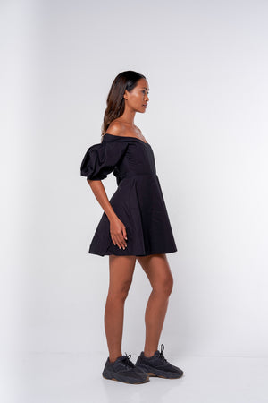 Corset Mini Dress - black